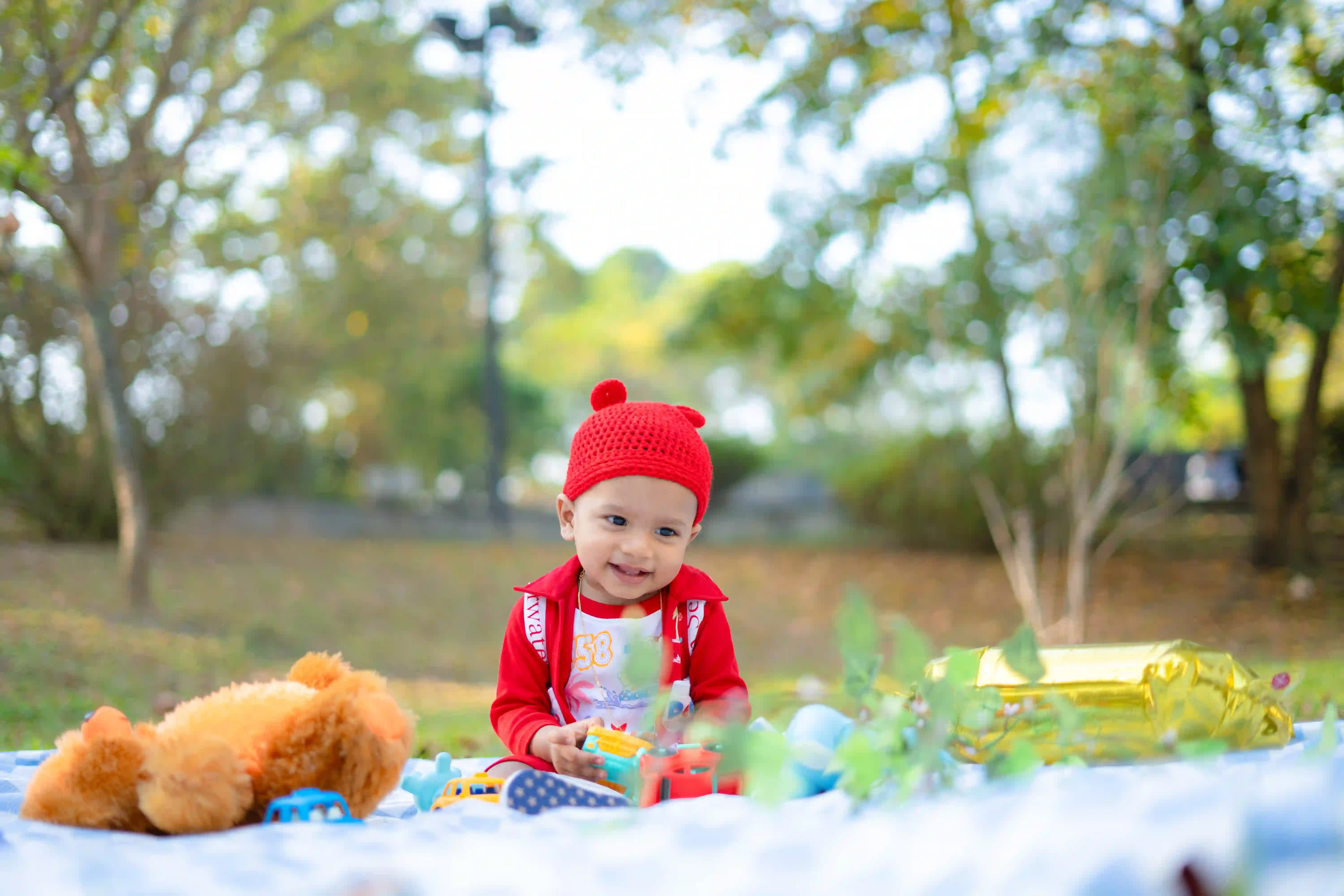 Baby photoshoot setup